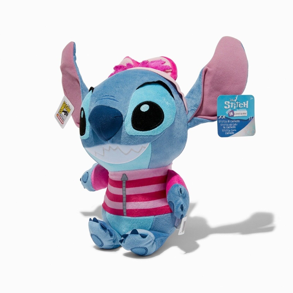SDCC 2023 Exclusive STITCH As‎ Cheshire Cat Cosplay Plush Disney 100, NWT!